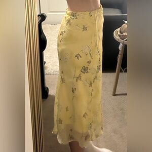 Yellow Floral Skirt